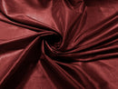 58" Solid Taffeta Fabric - Burgundy - Solid Taffeta Fabric for Fashion / Crafts Sold by Yard