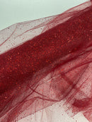 Sparkling Glitter Tulle Fabric - Sparkling Glitter Tulle Mesh Fabric Sold By Yard