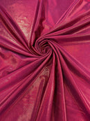 Mystique Foil Fabric - Burgundy - 58/60" 4 Way Stretch Iridescent Foggy Foil Fabric Nylon/Spandex By Yard