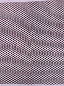 Diamond Sequins Fabric - Burgundy - Diamond Geometric Net Design on Mesh Lace Fabric By Yard