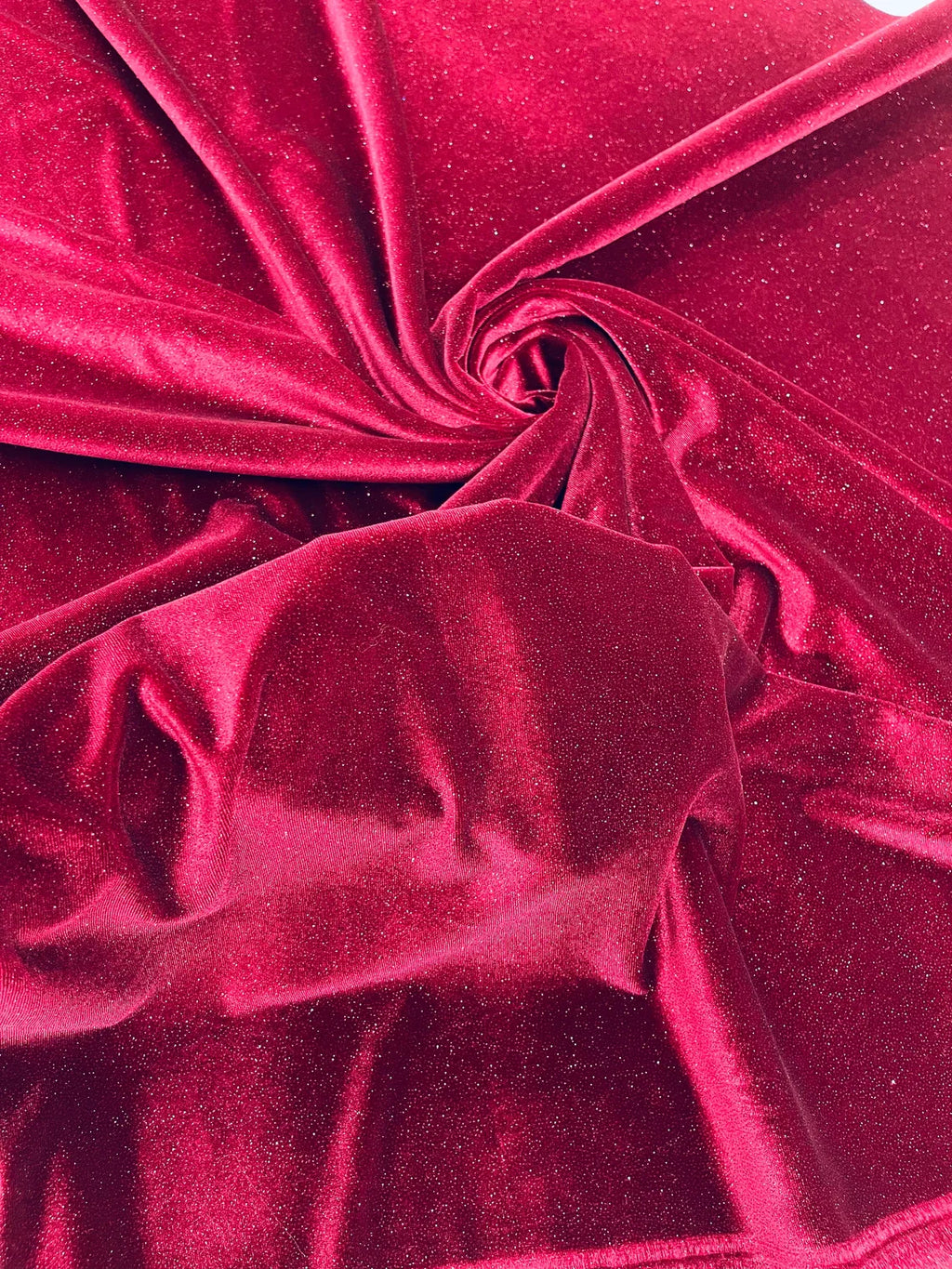 Glitter Stretch Velvet Fabric - 58"/60 Stretch Shimmer Glitter Velvet Fabric By Yard