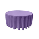 90" Round Drape Solid Tablecloth - Round Full Table Cover 3 Part Stitched Available in 84 Colors
