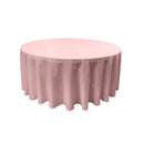 120" Round Drape Solid Tablecloth - Round Full Table Cover 3 Part Stitched Available in 84 Colors