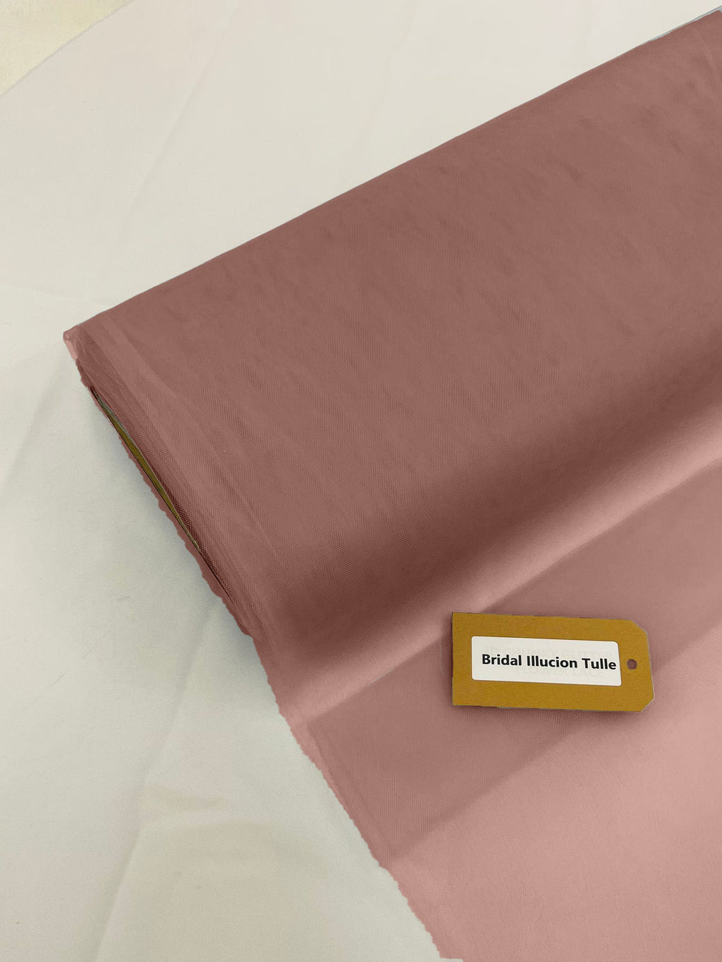 108" Tulle Illusion Fabric - Blush - Premium Tulle Polyester Fabric Sold By Roll of 50 Yards