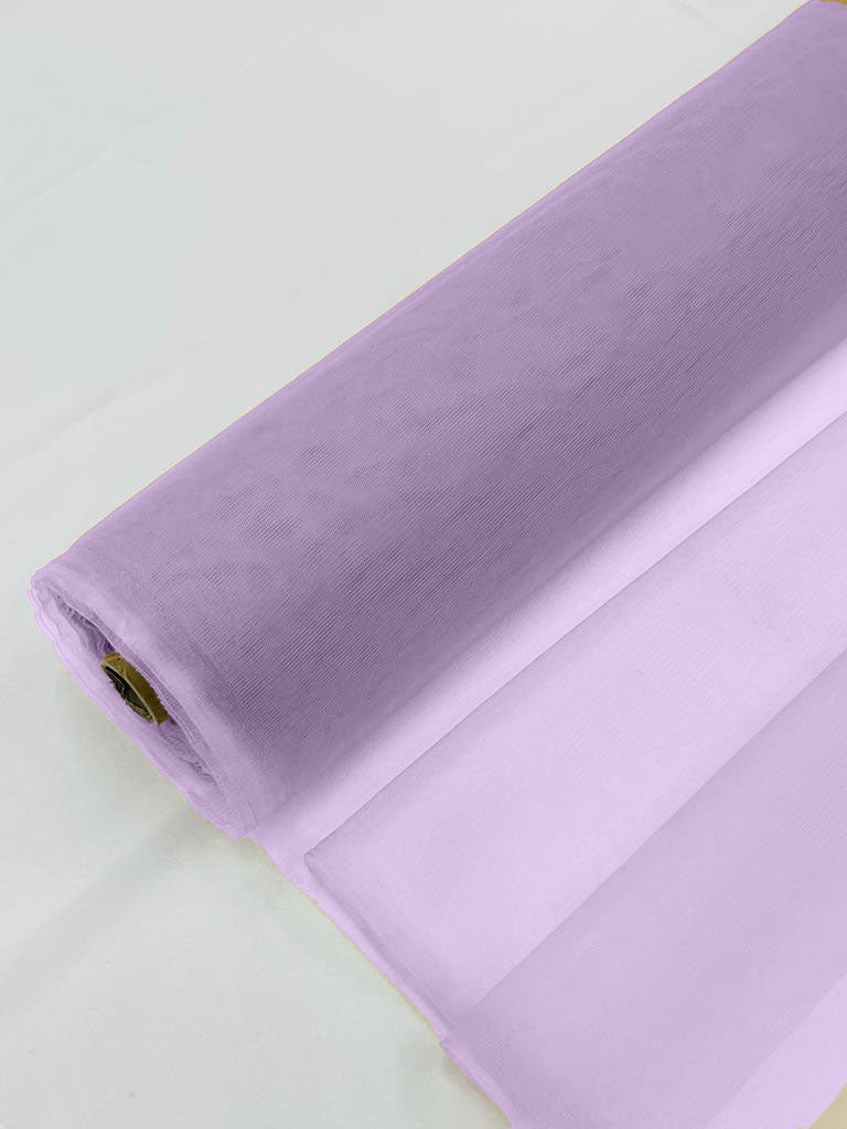 Illusion Mesh Sheer Fabric - Bright Lilac - 60" Wide Illusion Mesh Fabric Sold By The Yard