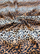Leopard Velboa Faux Fur Fabric - Brown - Cheetah Animal Print Velboa Fabric Sold By The Yard