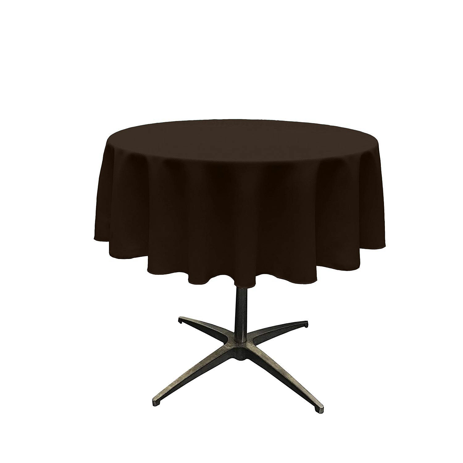 48" Solid Round Tablecloth - Over Lay Round Table Cover for Events Available in Different Sizes