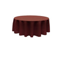 90" Round Tablecloth - Solid Polyester Round Full Table Cover Available in Different Colors
