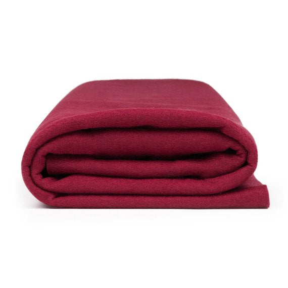 Flic Flac - 72" Wide Acrylic Felt Fabric - Burgundy -  Sheet For Projects Sold By The Yard