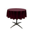 36" Solid Round Tablecloth - Over Lay Round Table Cover for Events Available in Different Sizes