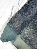 Jac Fashion Design Stretch Sequins - 4 Way Stretch Lace Mesh Sequins Fabric by Yard