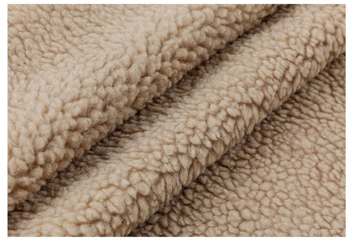 Lamb Wool Duster - Camel - Cuddle Minky Sherpa Blanket Fabric Sold By Yard
