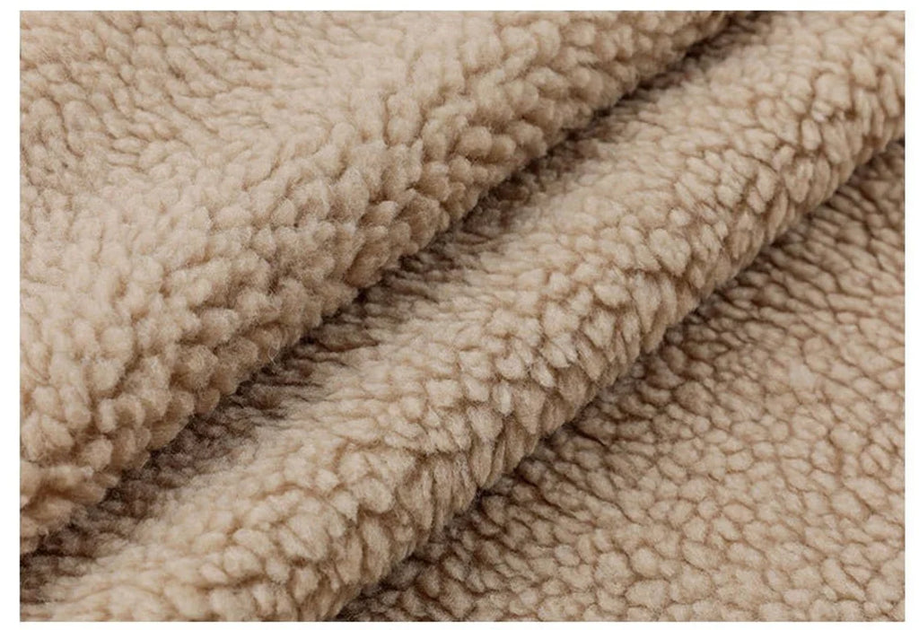 Lamb Wool Duster - Camel - Cuddle Minky Sherpa Blanket Fabric Sold By Yard