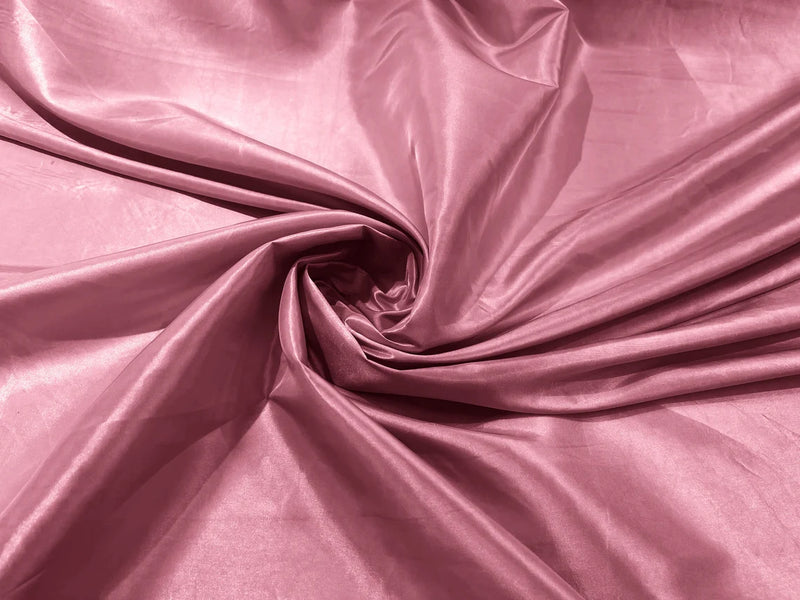 58" Solid Taffeta Fabric - Candy Pink - Solid Taffeta Fabric for Fashion / Crafts Sold by Yard