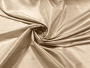 58" Solid Taffeta Fabric - Champagne - Solid Taffeta Fabric for Fashion / Crafts Sold by Yard