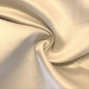 58/59" Satin Fabric Matte L'Amour - Champagne - (Peau de Soie) Duchess Dress Satin Fabric By The Yard