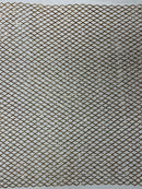 Diamond Sequins Fabric - Champagne - Diamond Geometric Net Design on Mesh Lace Fabric By Yard