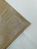Shimmer Glitter Fabric - Champagne on Ivory - Luxury Sparkle Stretch Solid Fabric Sold By Yard