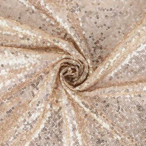 Mini Glitz Sequins - Shiny Sequins Embroidered on Mesh Fabric - Pick Color - 30 Yard Roll