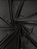 60" Heavy Shiny Satin Fabric - Charcoal - Stretch Shiny Satin Fabric Sold By Yard