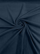 58" Soft Solid Polar Fleece Fabric - Coppen Blue - Anti-Pill Soft Polar Fleece Fabric Sold by Yard