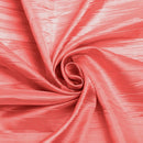 54" Crushed Taffeta Fabric - Coral - Crushed Taffeta Creased Fabric Sold by The Yard