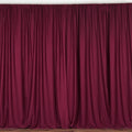 10 x 10 Ft - Burgundy - Curtain Polyester Backdrop Drapes Panels with Rod Pocket