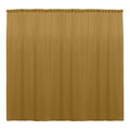 10 x 10 Ft - Gold - Curtain Polyester Backdrop Drapes Panels with Rod Pocket