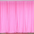10 x 10 Ft - Hot Pink  - Curtain Polyester Backdrop Drapes Panels with Rod Pocket