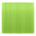 10 x 10 Ft - Lime - Curtain Polyester Backdrop Drapes Panels with Rod Pocket