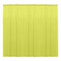 10 x 10 Ft - Light Yellow  - Curtain Polyester Backdrop Drapes Panels with Rod Pocket