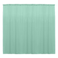 10 x 10 Ft - Mint - Curtain Polyester Backdrop Drapes Panels with Rod Pocket