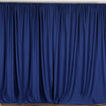10 x 10 Ft - Navy Blue - Curtain Polyester Backdrop Drapes Panels with Rod Pocket