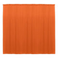 10 x 10 Ft - Orange - Curtain Polyester Backdrop Drapes Panels with Rod Pocket