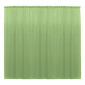 10 x 10 Ft - Sage - Curtain Polyester Backdrop Drapes Panels with Rod Pocket