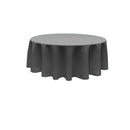 72" Round Tablecloth - Solid Polyester Round Full Table Cover Available in Different Colors