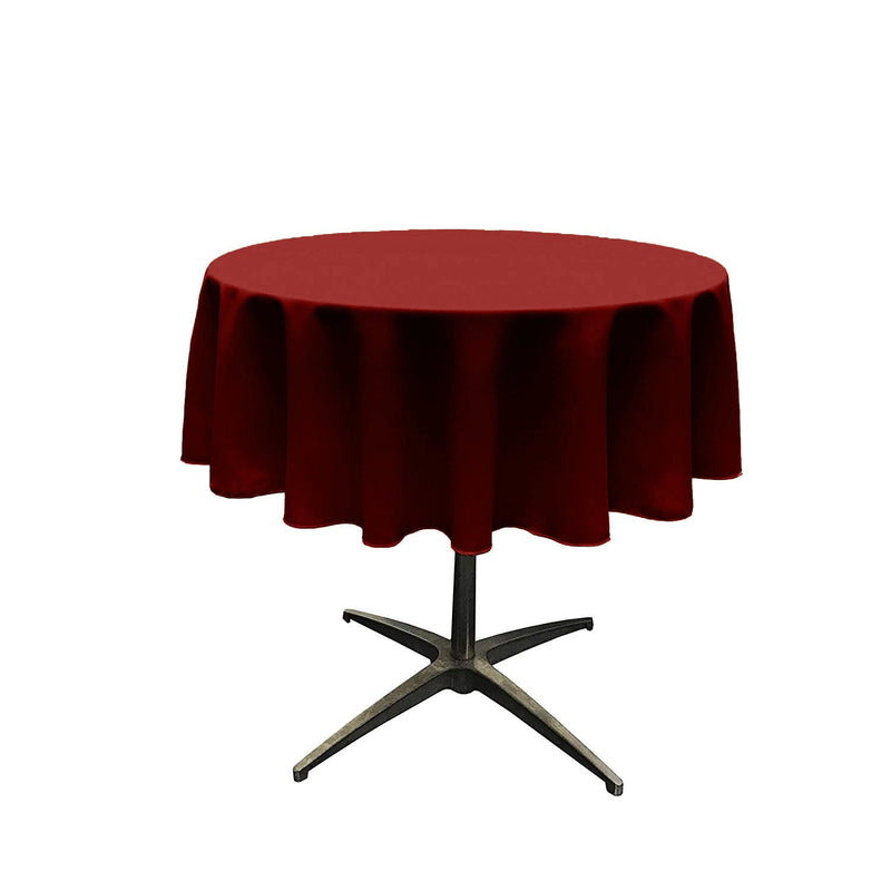 42" Solid Round Tablecloth - Over Lay Round Table Cover for Events Available in Different Sizes