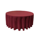 90" Round Drape Solid Tablecloth - Round Full Table Cover 3 Part Stitched Available in 84 Colors