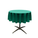 48" Solid Round Tablecloth - Over Lay Round Table Cover for Events Available in Different Sizes