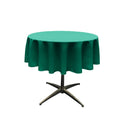 54" Solid Round Tablecloth - Over Lay Round Table Cover for Events Available in Different Sizes