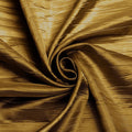 54" Crushed Taffeta Fabric - Dark Gold - Crushed Taffeta Creased Fabric Sold by The Yard