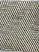 Diamond Sequins Fabric - Dark Gold - Diamond Geometric Net Design on Mesh Lace Fabric By Yard