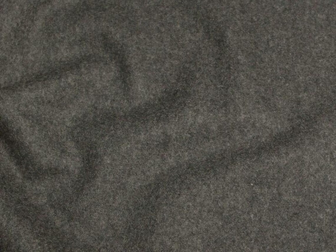 58" Soft Solid Polar Fleece Fabric - Dark Heather Gray - Anti-Pill Soft Polar Fleece Fabric Sold by Yard