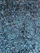 Stretch Velvet Sequins Fabric - Dark Teal - Velvet Sequins 2 Way Stretch 58/60” By Yard