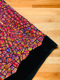 Mirror Sequins Velvet Fabric - Iridescent Dusty Pink - Large Shiny Mirror Cut Sequins By Yard