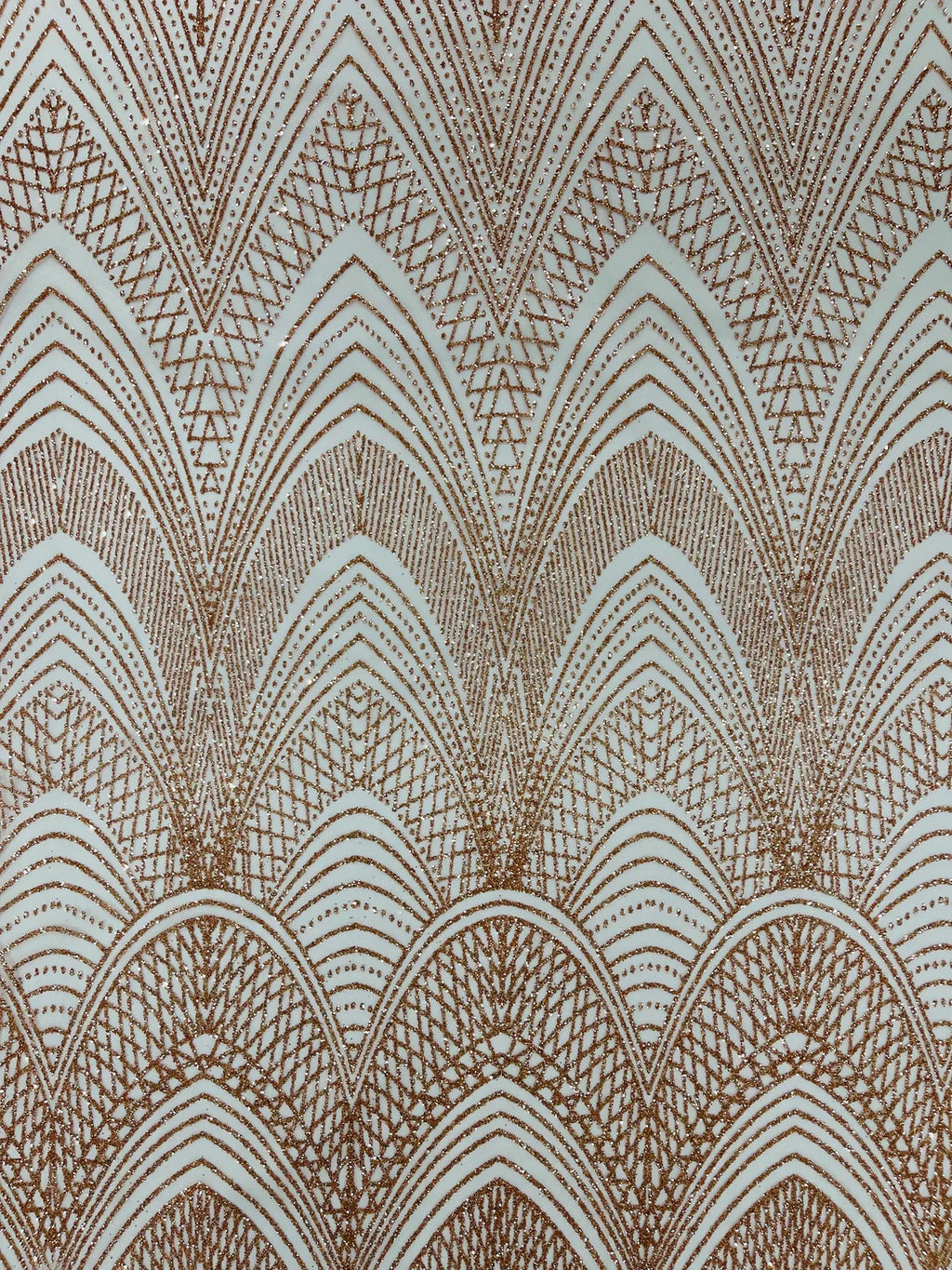 Geometric Glitter Fabric - Dusty Rose - Shimmer Glitter Geometric Design Fabric By Yard