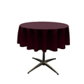 54" Solid Round Tablecloth - Over Lay Round Table Cover for Events Available in Different Sizes