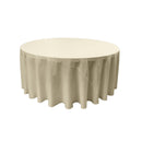 72" Round Drape Solid Tablecloth - Round Full Table Cover 3 Part Stitched Available in 84 Colors