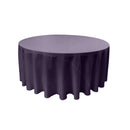 120" Round Drape Solid Tablecloth - Round Full Table Cover 3 Part Stitched Available in 84 Colors