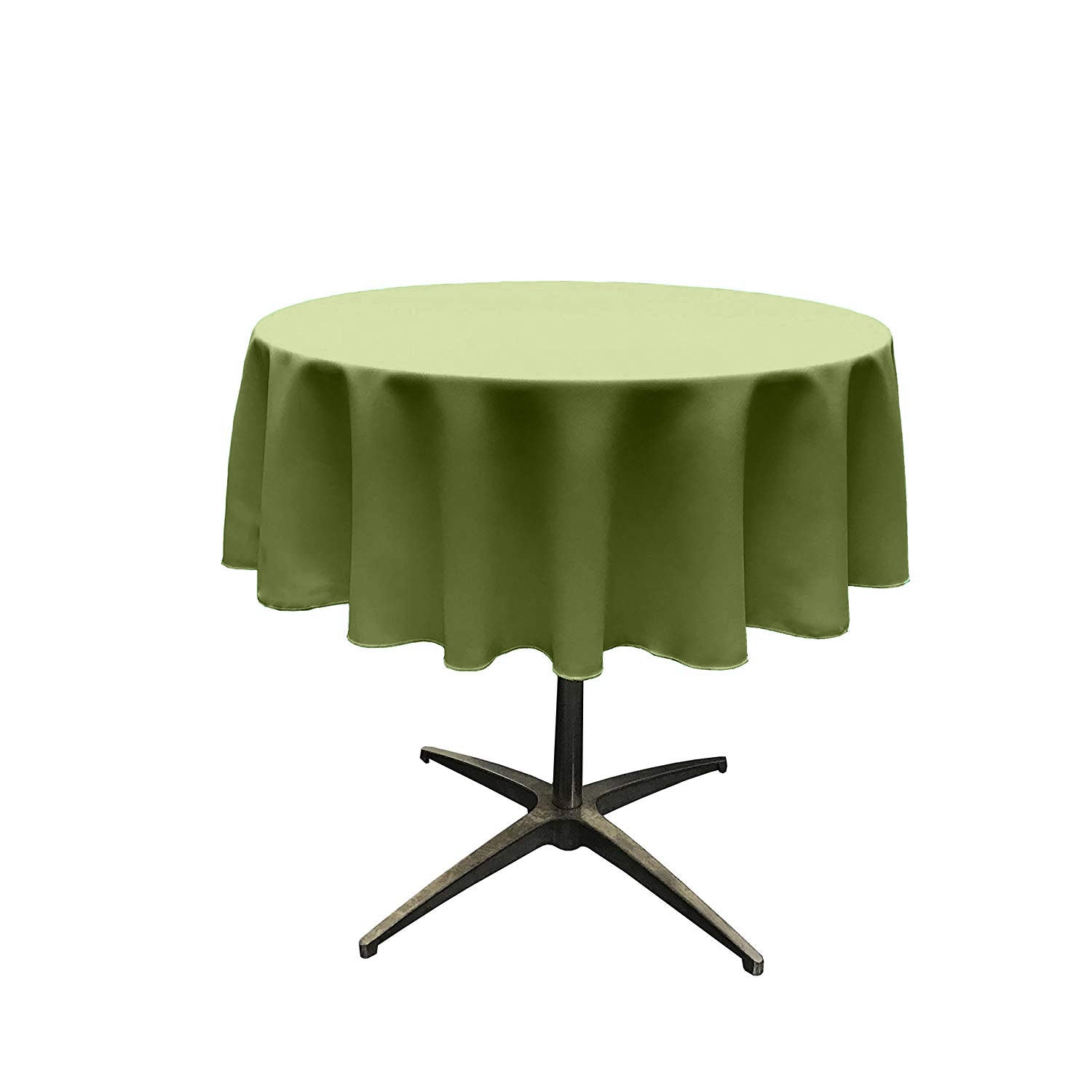 48" Solid Round Tablecloth - Over Lay Round Table Cover for Events Available in Different Sizes